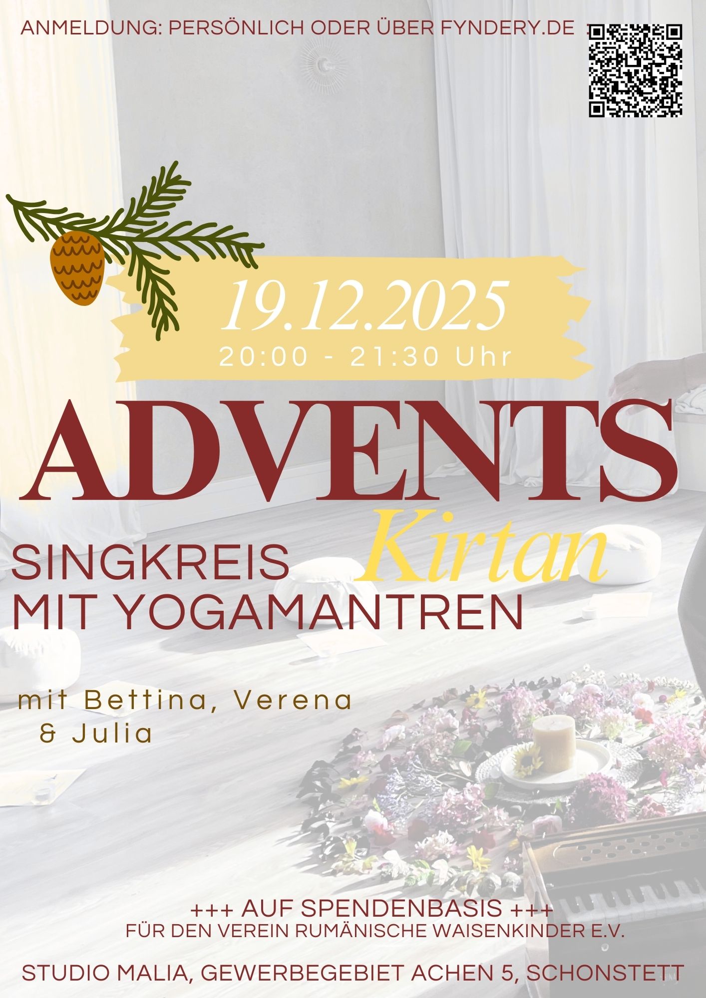 Blau Weiß Schwarz Fotografie Yoga Veranstaltung Instagram Story (A4)